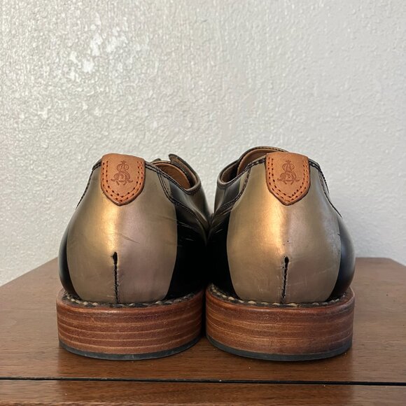 Office of Angela Scott Mr. Smith EU43 US M10 W11.5 Black and Gold Oxford - Picture 8 of 11